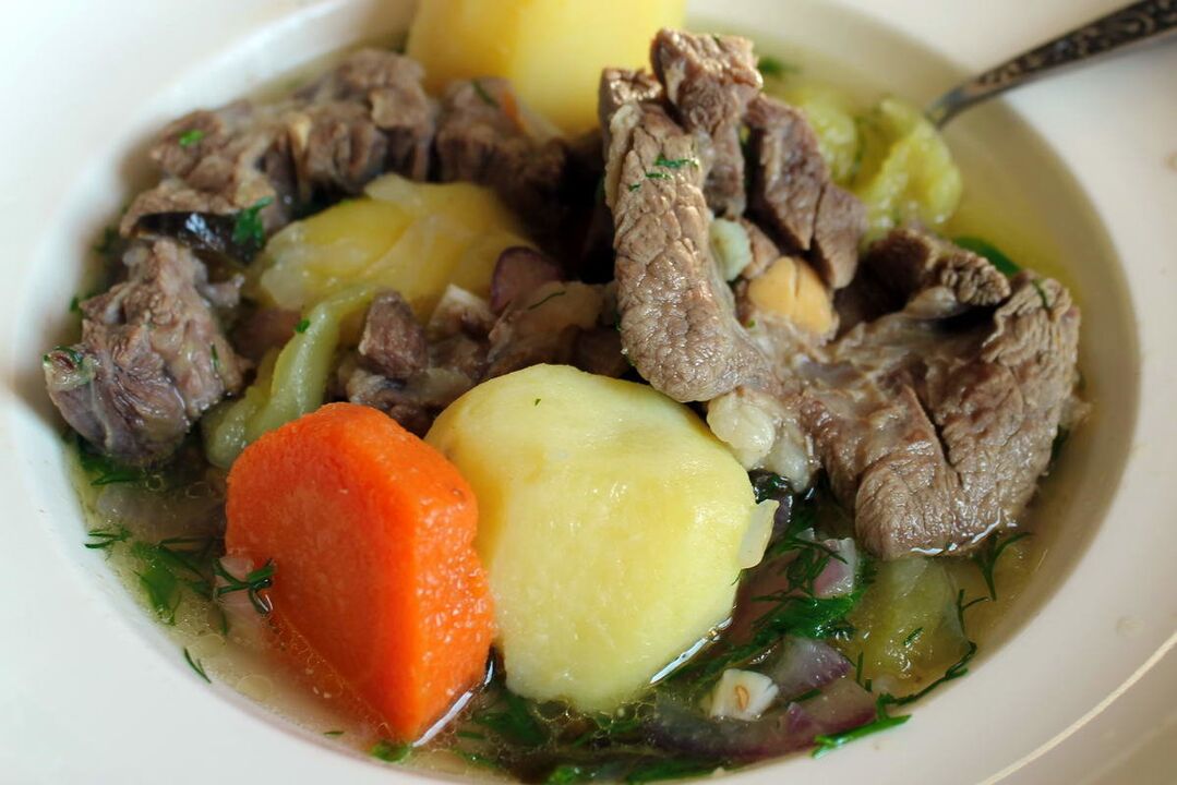 meat soup to increase the strength of men